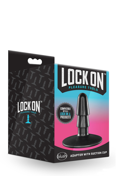 Lock On Adapter with Suction Cup, black